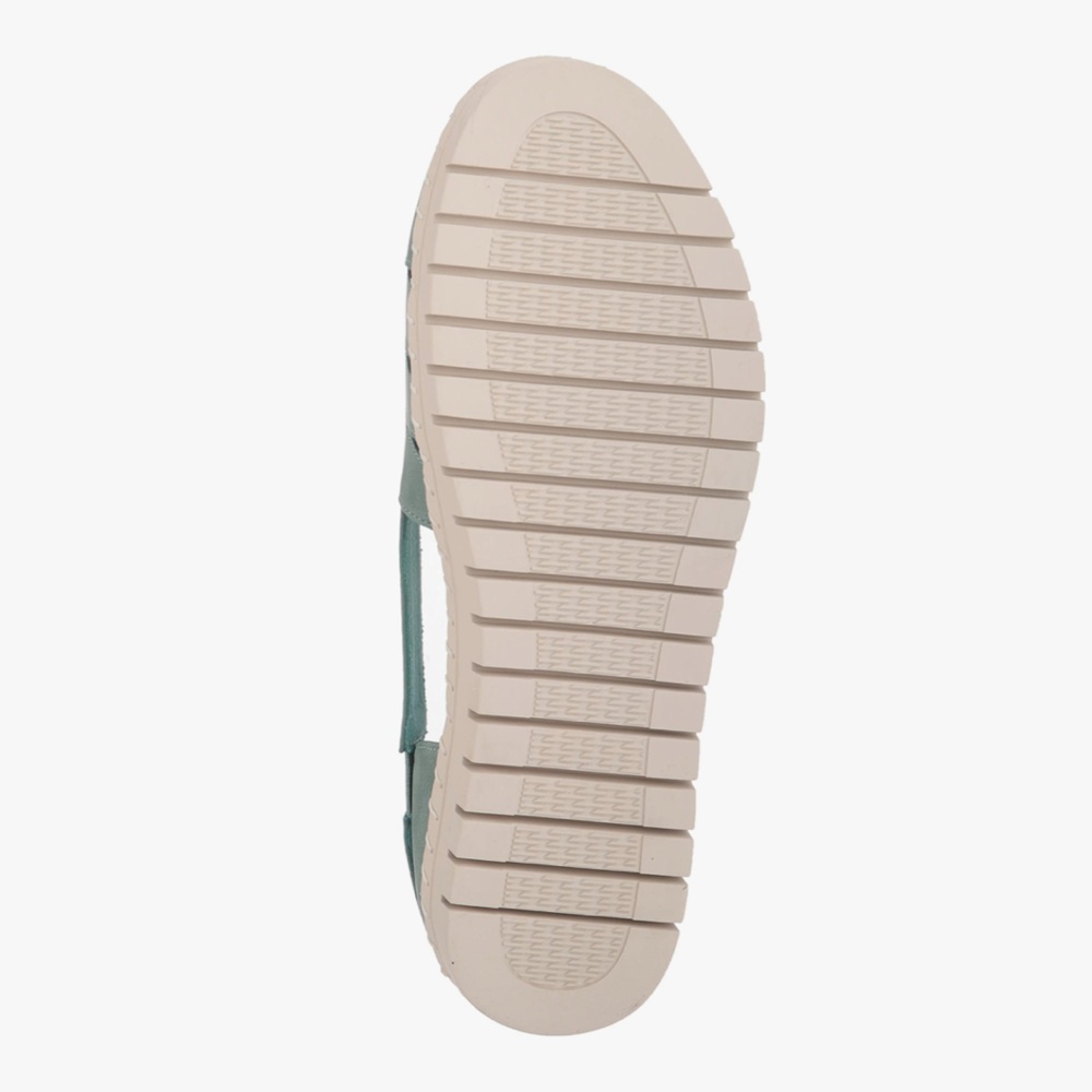 EASY STREET COMFORT WAVE Bugsy Turquoise Sandals Flats Shoes Espadrille- Size 7 - Picture 4 of 9